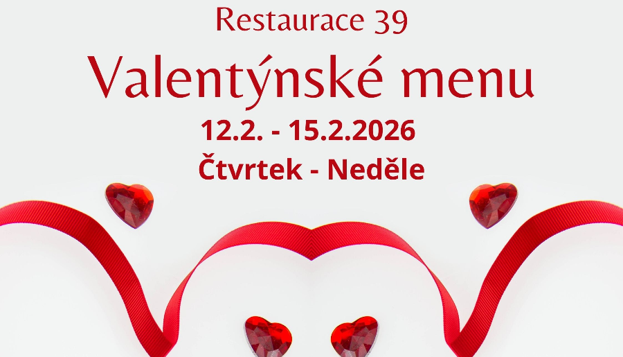 Valentýnské menu 12. -15.2.2026